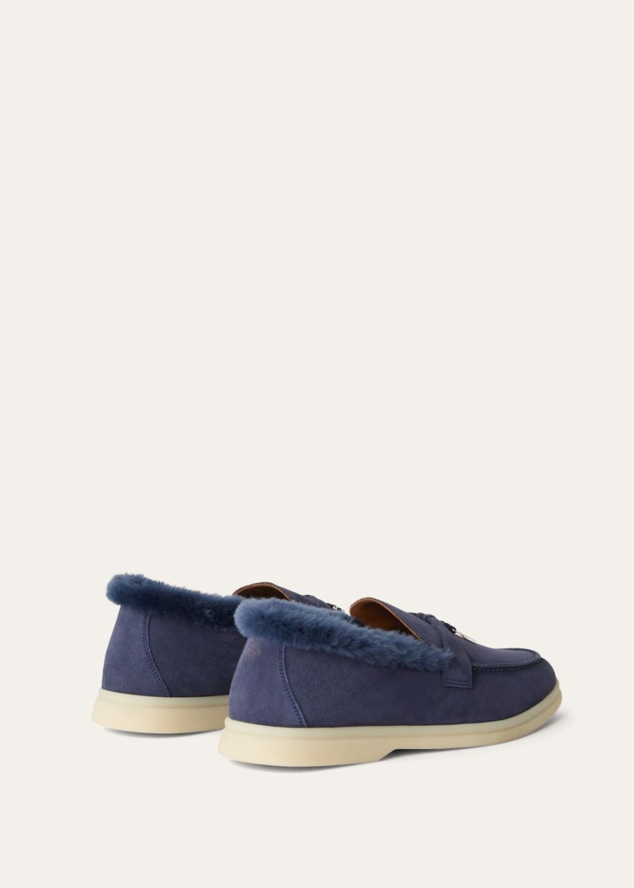 summer charms walk loafers suède middernachtblauw