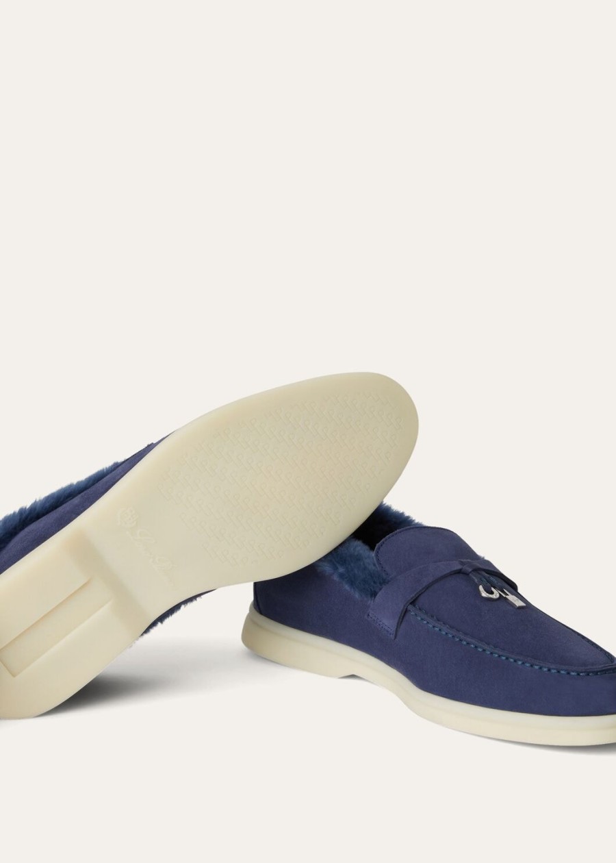 summer charms walk loafers suède middernachtblauw