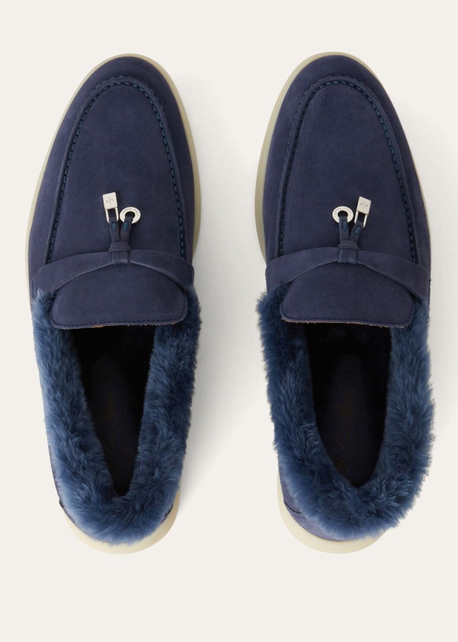 summer charms walk loafers suède middernachtblauw
