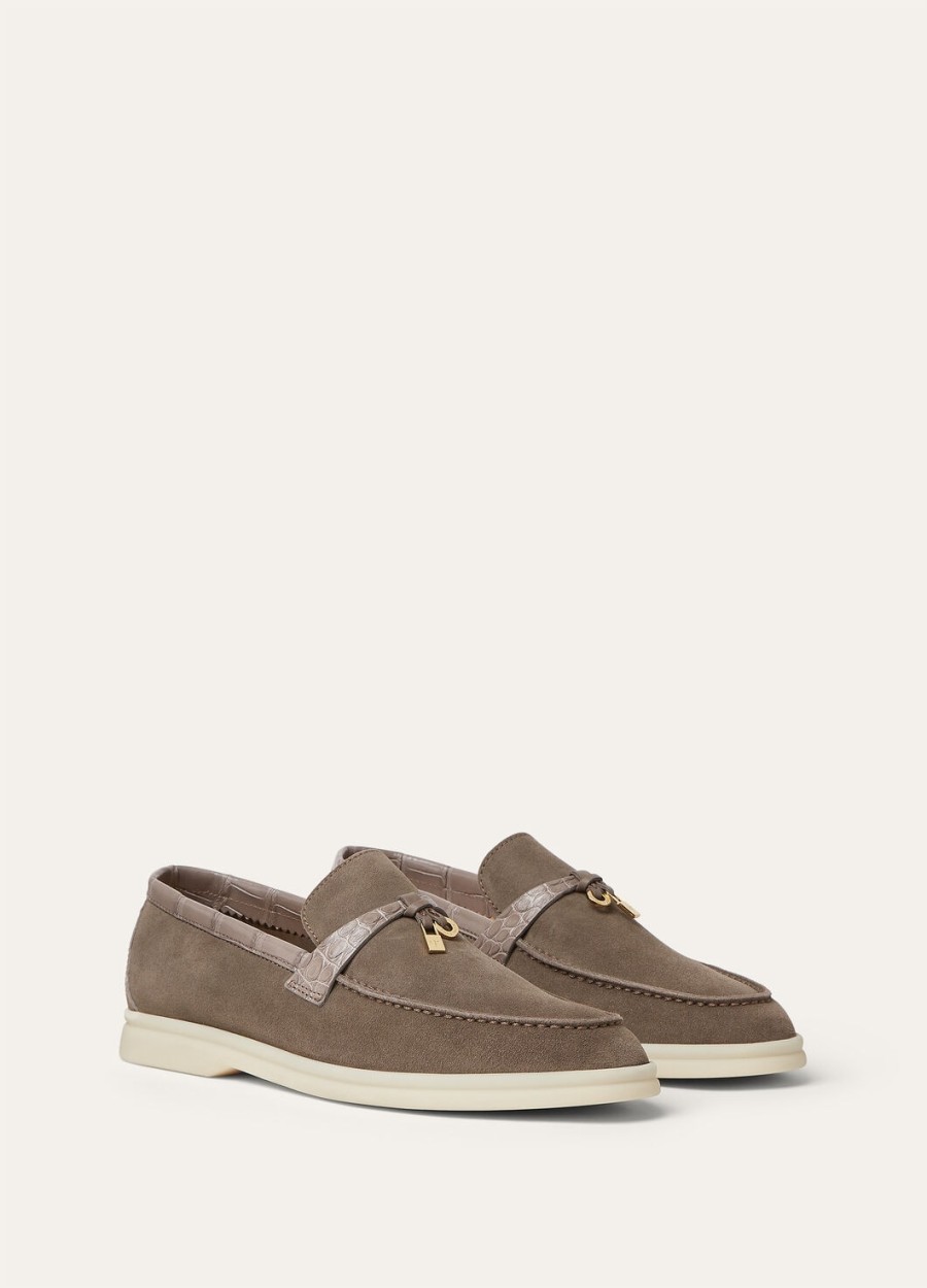 summer charms walk loafer suede puddle grey