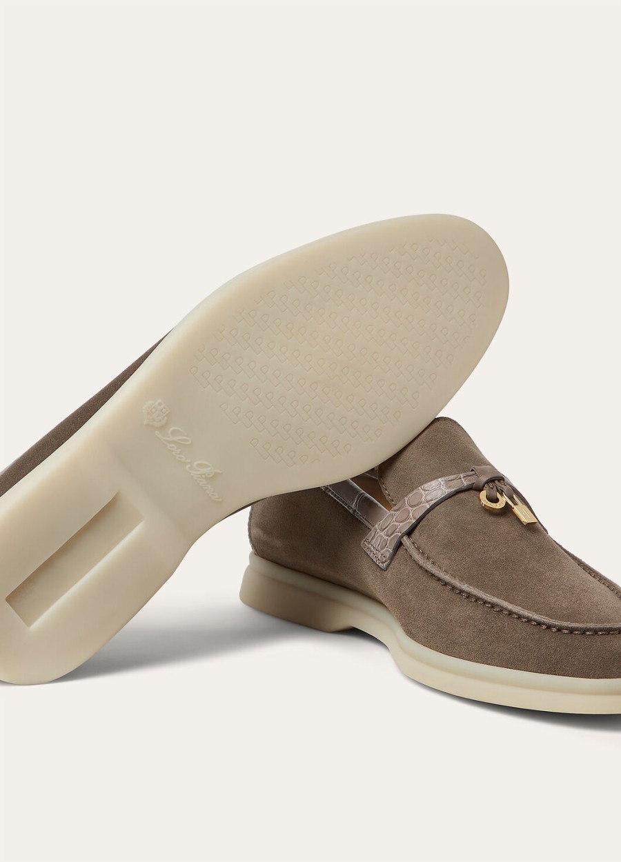 summer charms walk loafer suede puddle grey