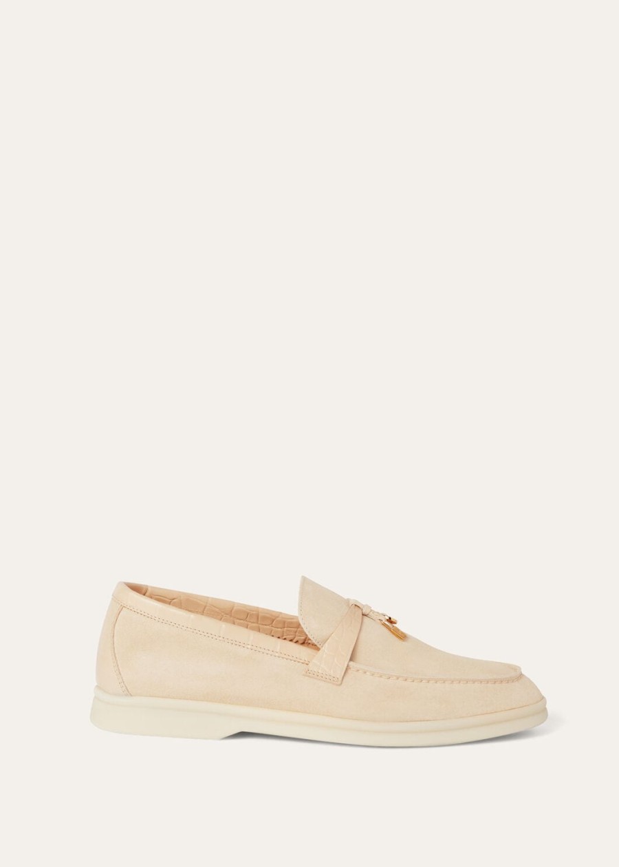 summer charms walk loafers suède licht mastiek