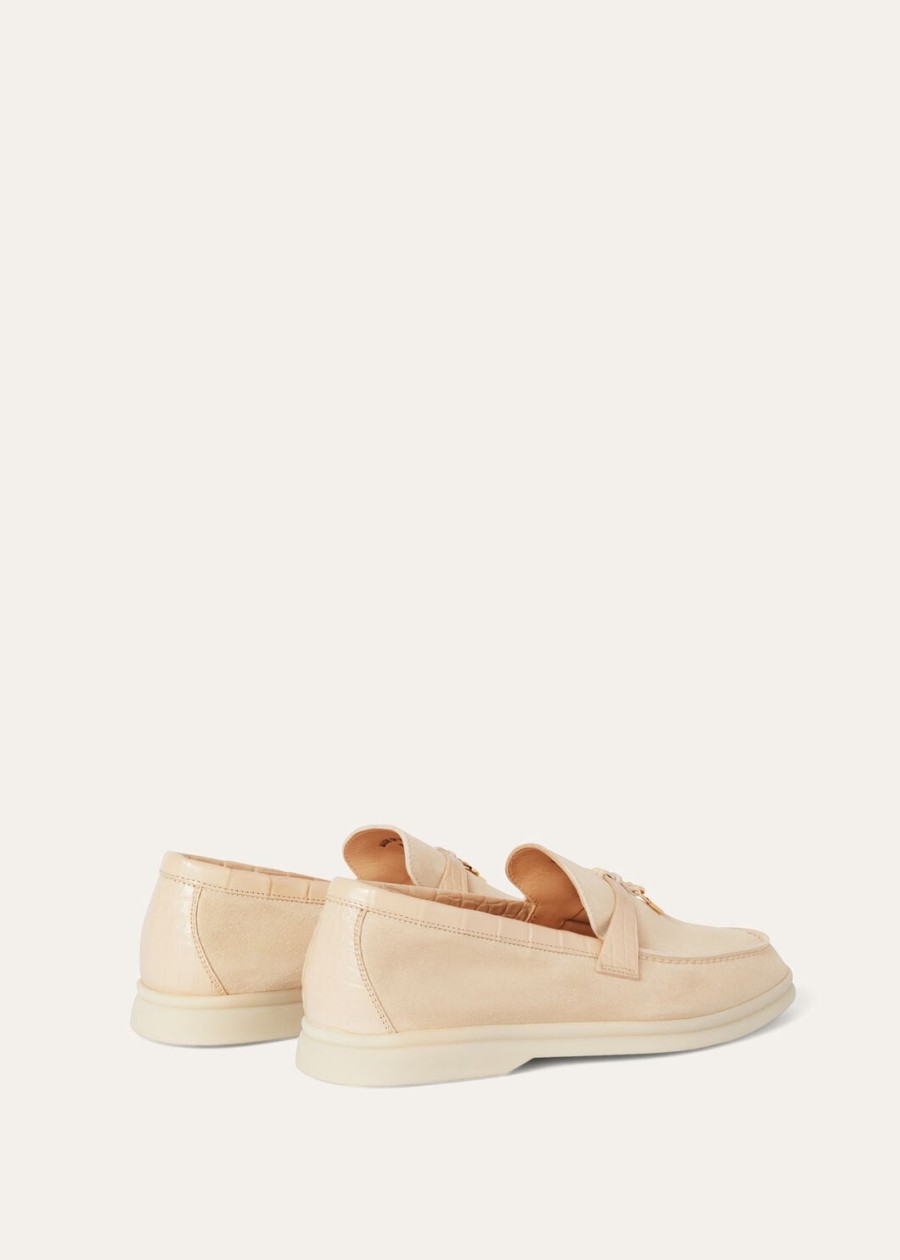 summer charms walk loafers suède licht mastiek