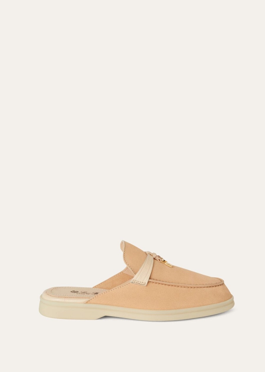 charms walk babouche loafer suede lemon meringue