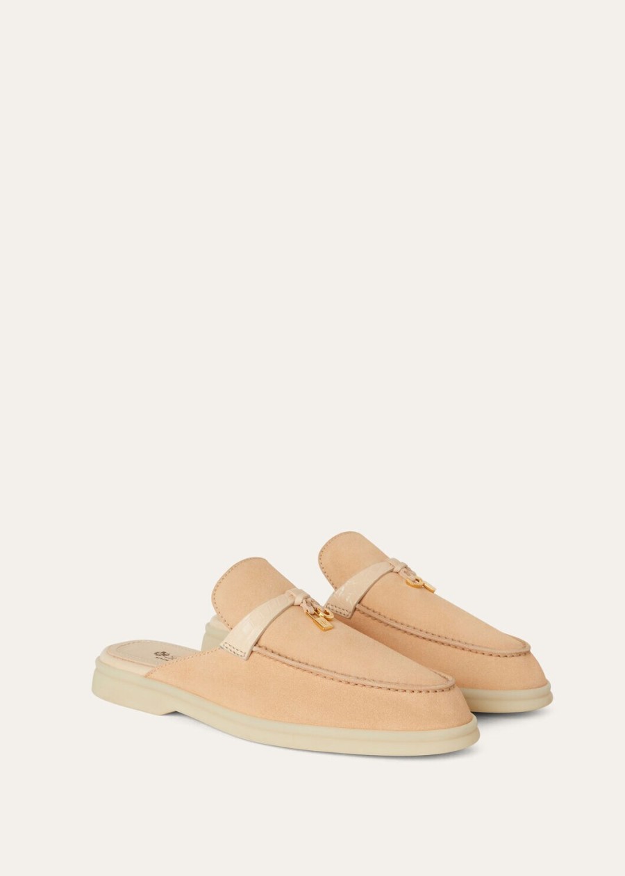 charms walk babouche loafer suede lemon meringue