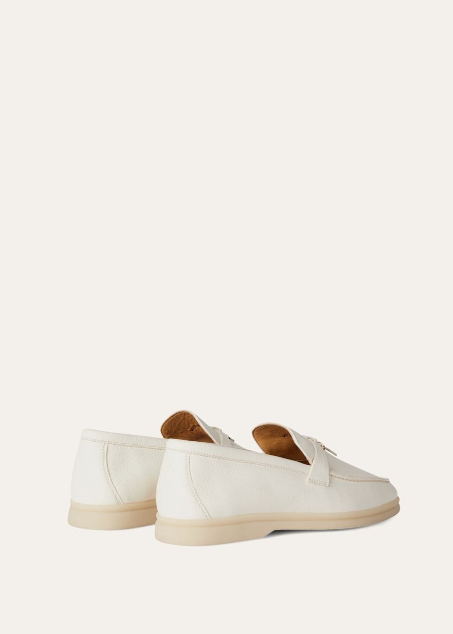 summer charms walk loafers van hertenleer in wit