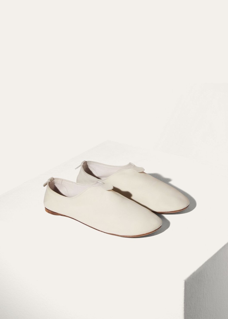 soepele loafers van fluweelwit kalfsleer
