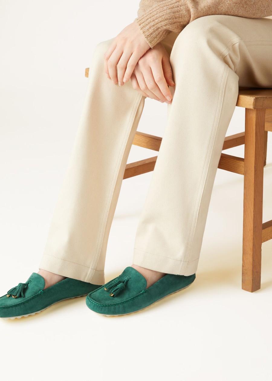 dot sole walk loafer suède geitenleer jazz club