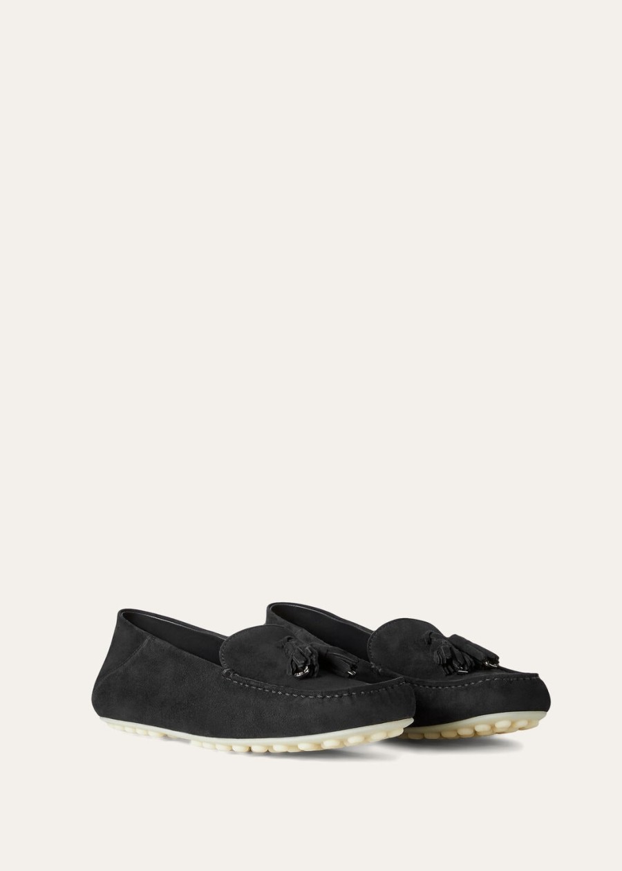 dot sole walk loafer suede goat caviar