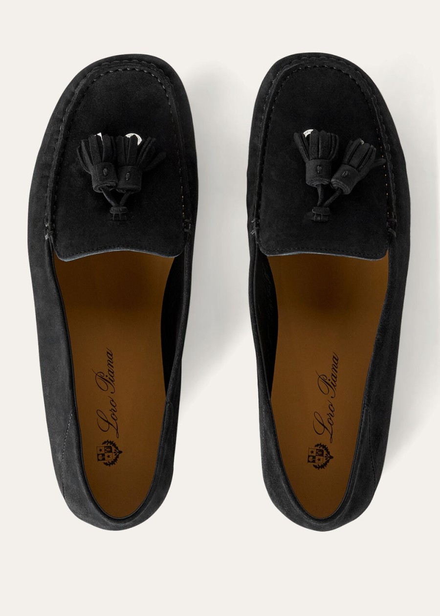 dot sole walk loafer suede goat caviar