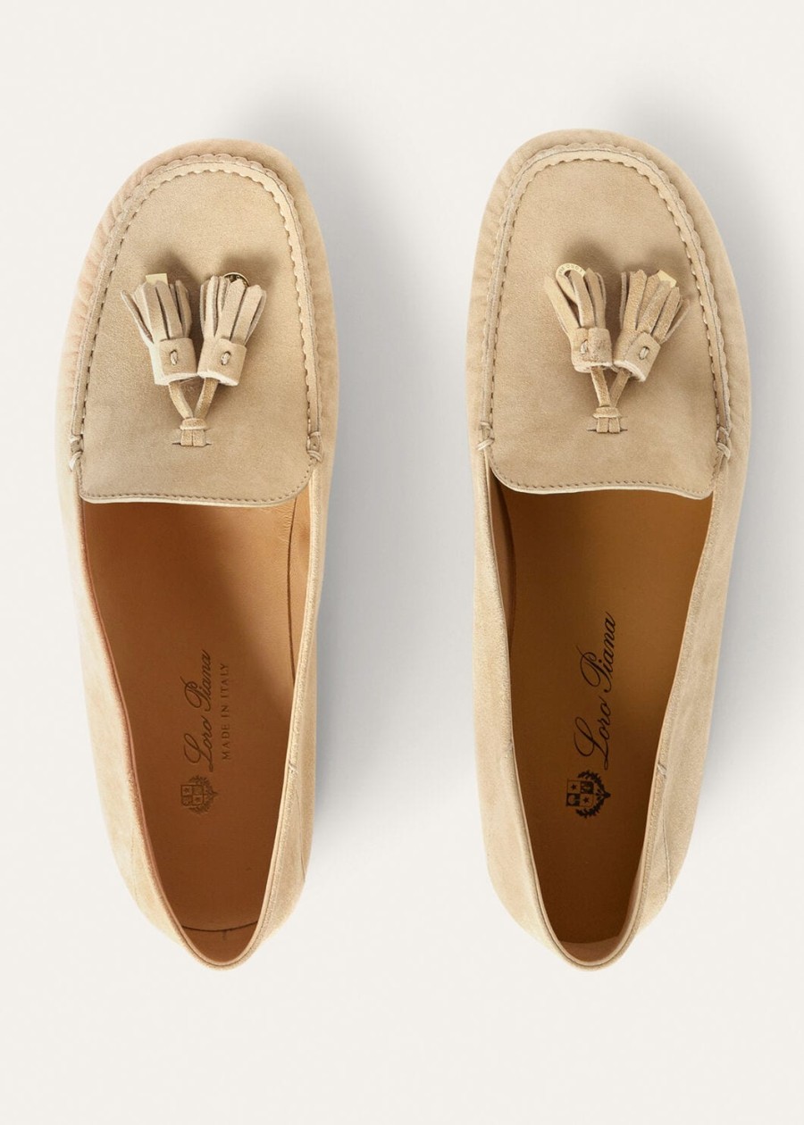 melonpan dot sole walk loafers van geitenleer