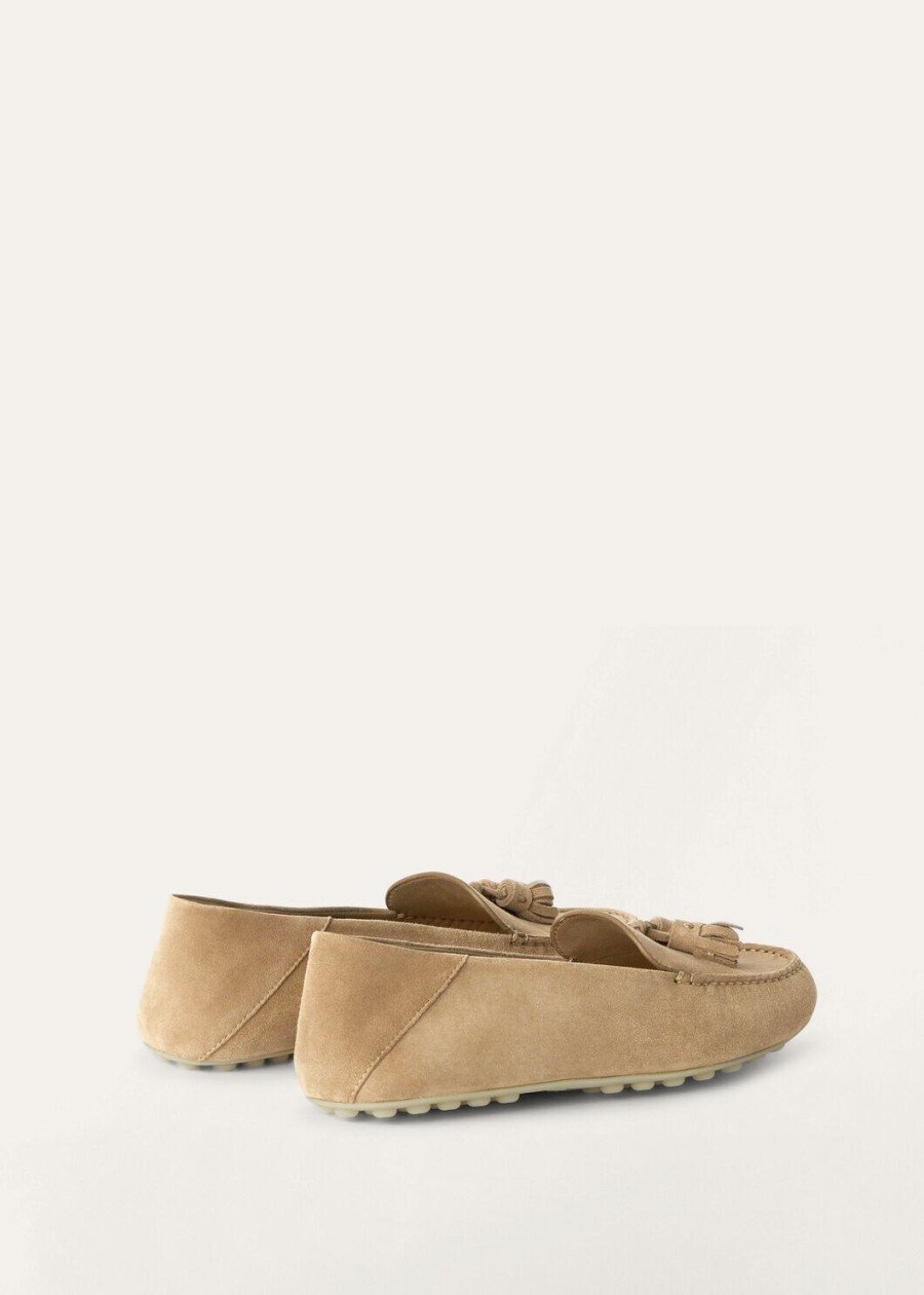 dot sole walk loafer geiten suède cashewnotenboter
