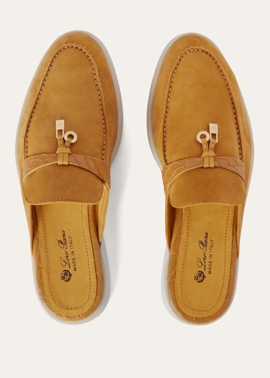 nautical charms walk babouche loafers suède cinnamon cafe