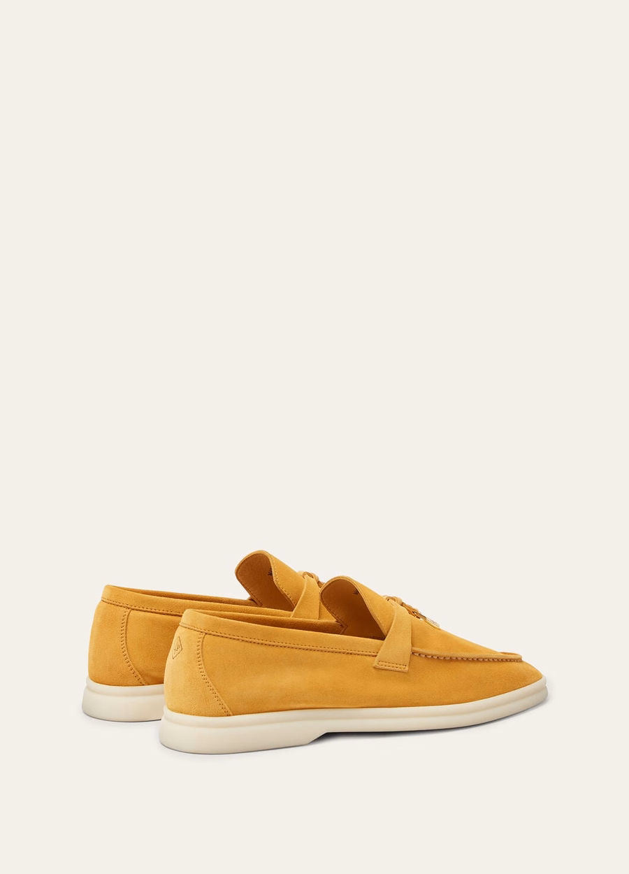 Summer Charms Walk Loafers Suède Saffraan Thee
