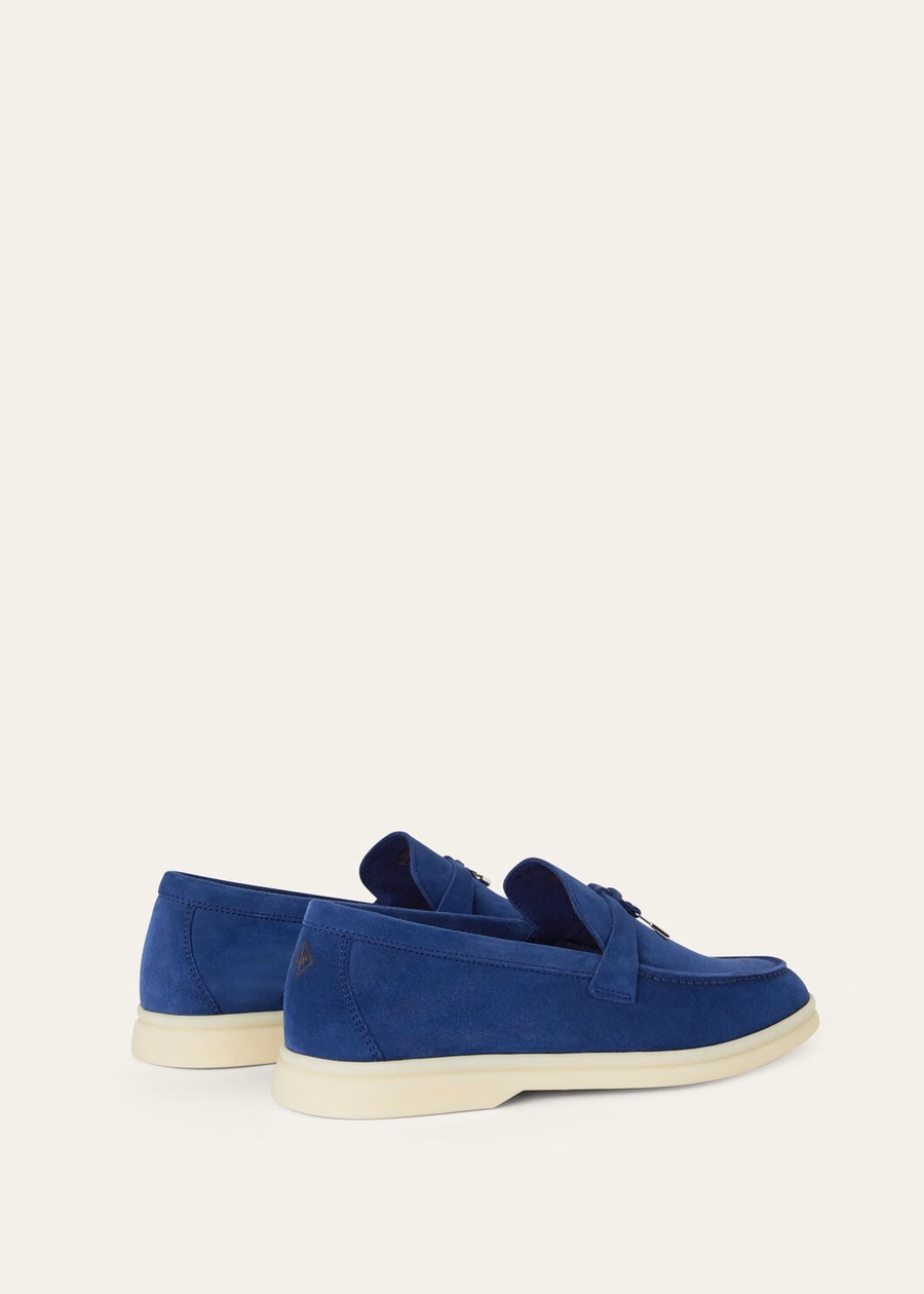 Summer Charms Walk Loafer Suède Blauw Fluoriet