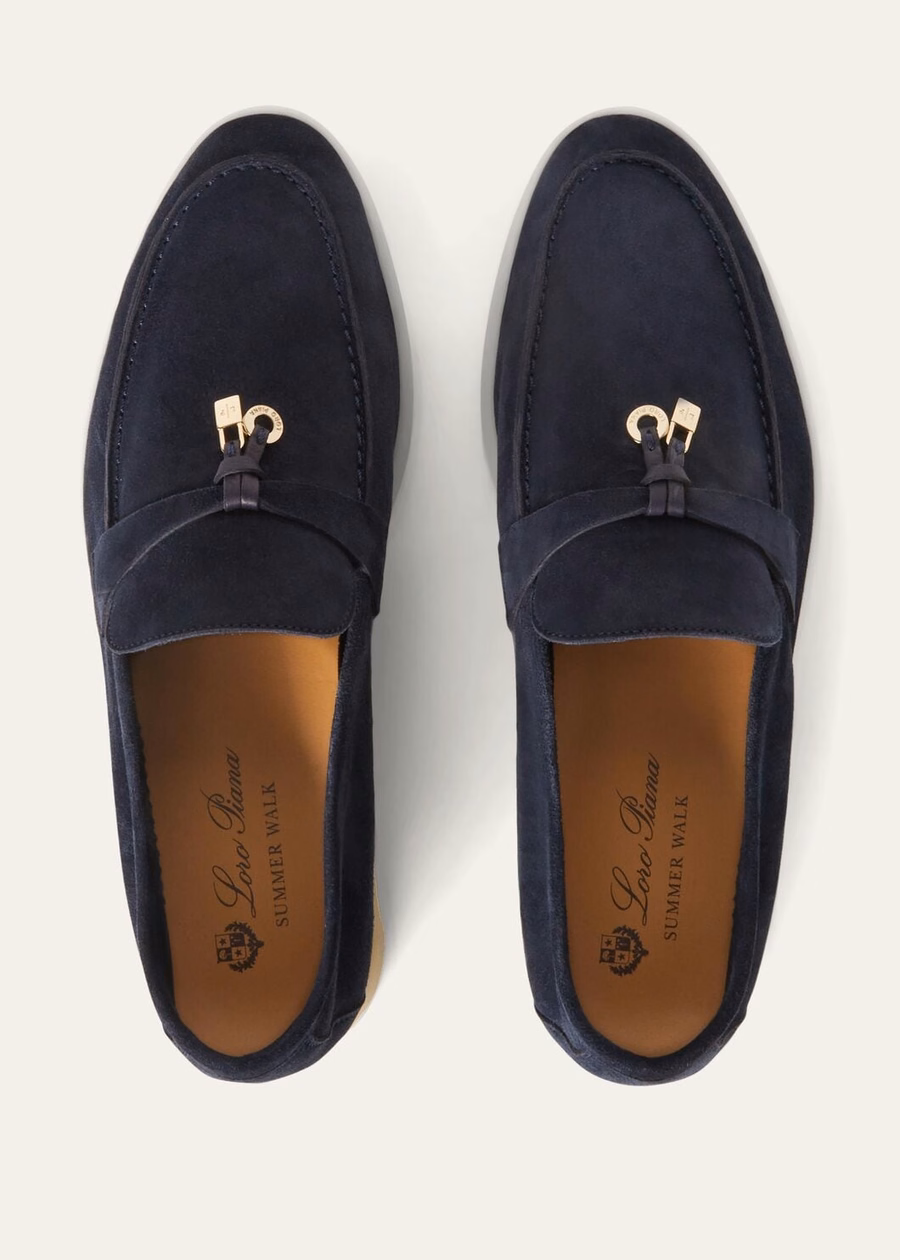 Summer Charms Walk Loafer Suede Argo Blue Melange