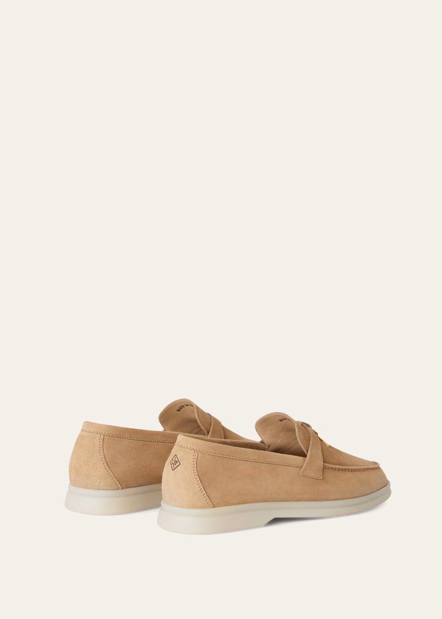 Summer Charms Walk Loafer Suede Sandstone