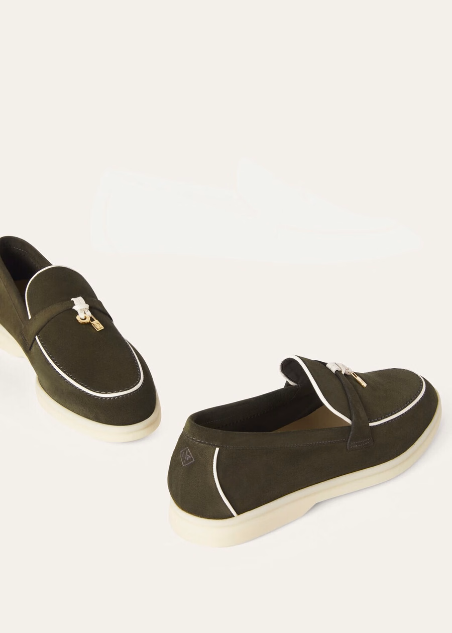 Summer Charms Walk Loafers Suède leer Geitenleer Siciliaans geitenleer