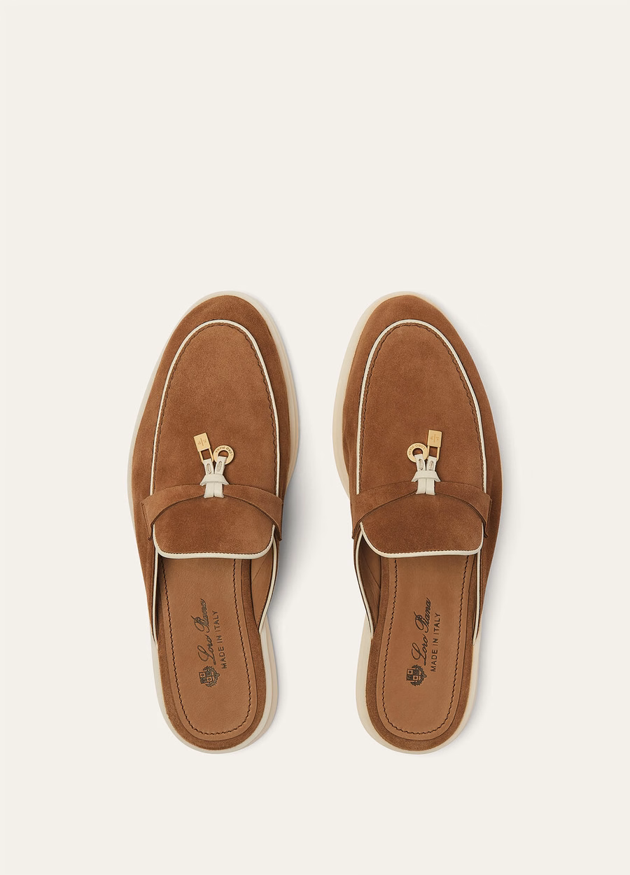 Charms Walk Babouche Loafer Suède Geitenleer Mole