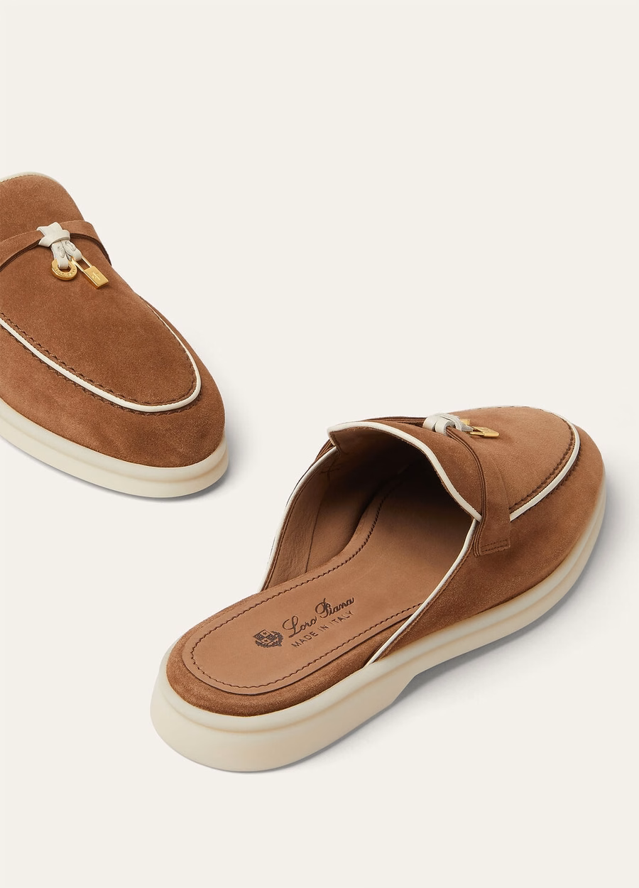 Charms Walk Babouche Loafer Suède Geitenleer Mole