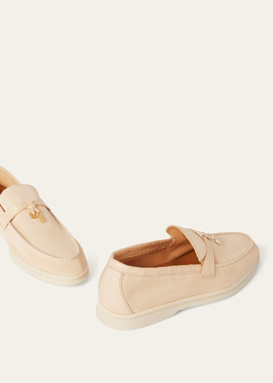 Summer Charms Walk Loafer Suede LIGHT MASTIC