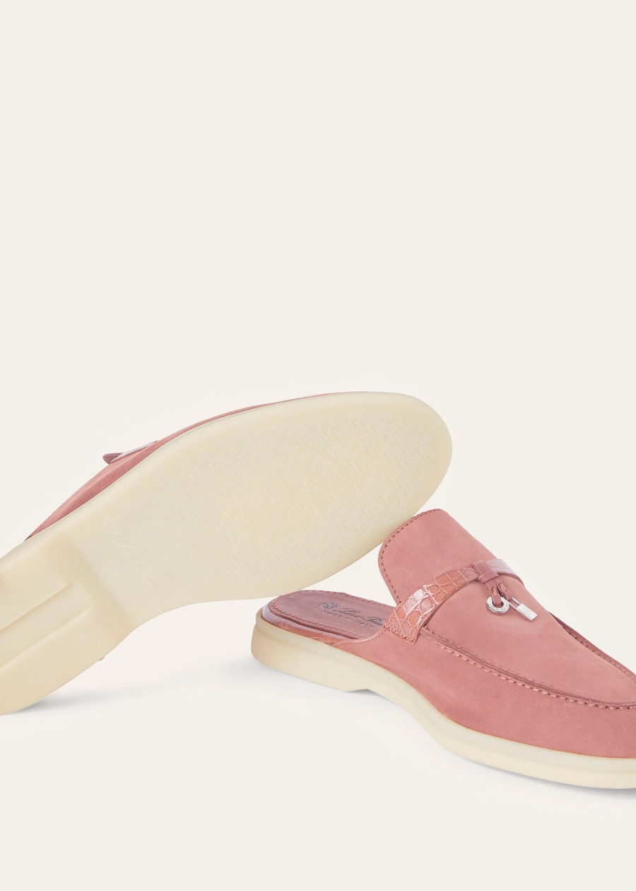 Charms Walk Babouche Loafer Suède Noisette Rose