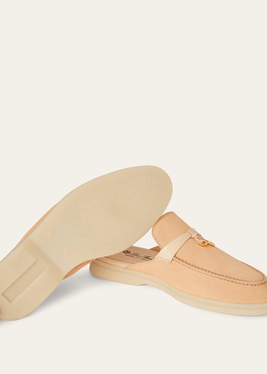 Charms Walk Babouche Loafer Suede Lemon Meringue