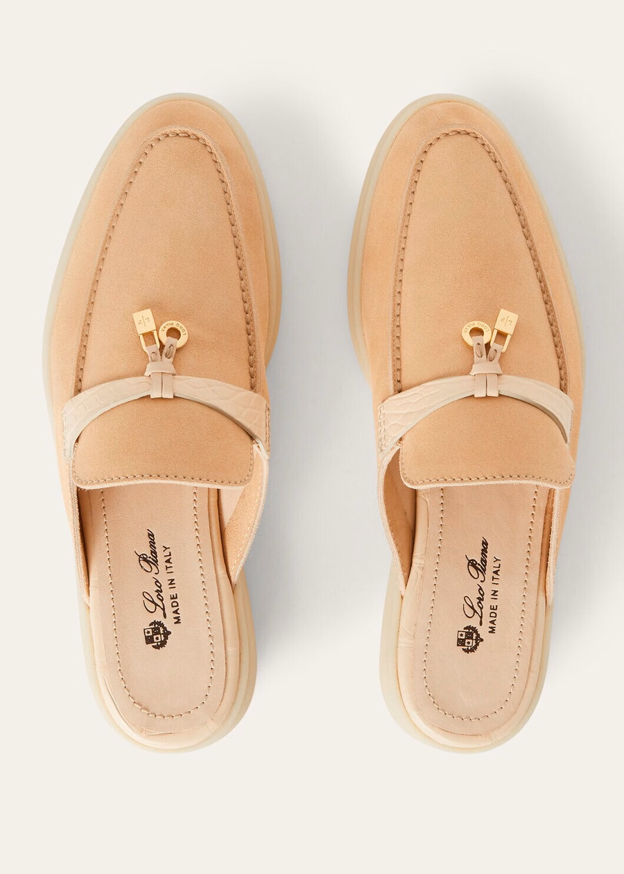 Charms Walk Babouche Loafer Suede Lemon Meringue