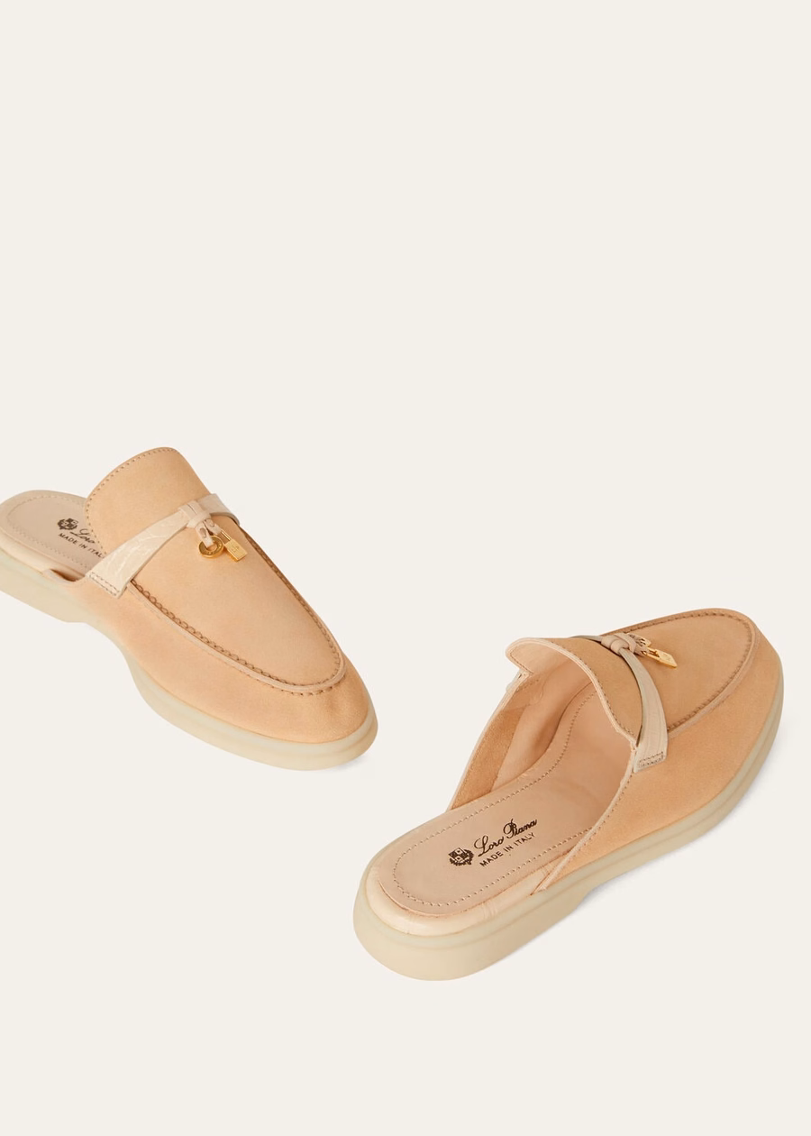 Charms Walk Babouche Loafer Suede Lemon Meringue