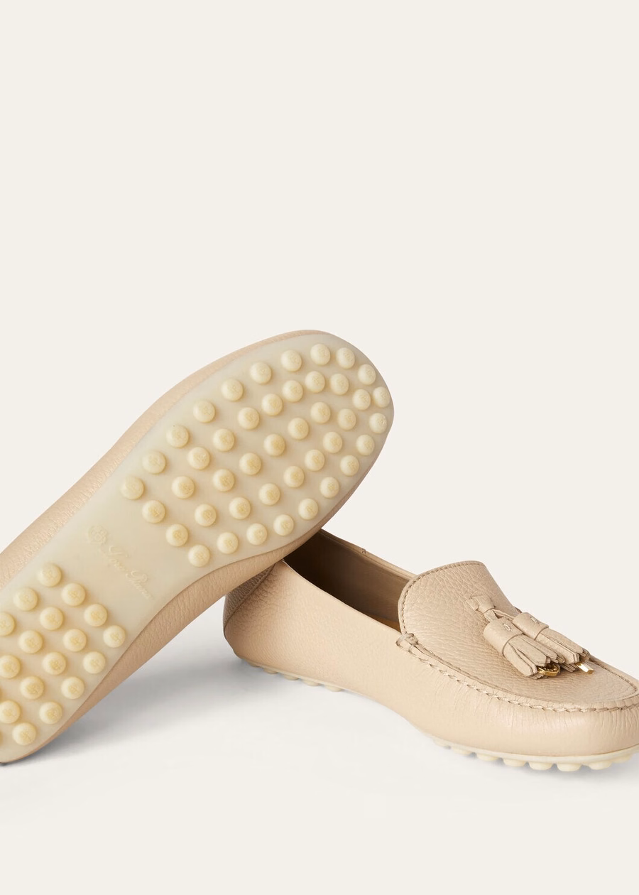 Dot Sole Walk Loafer Suede Natural Light Camel