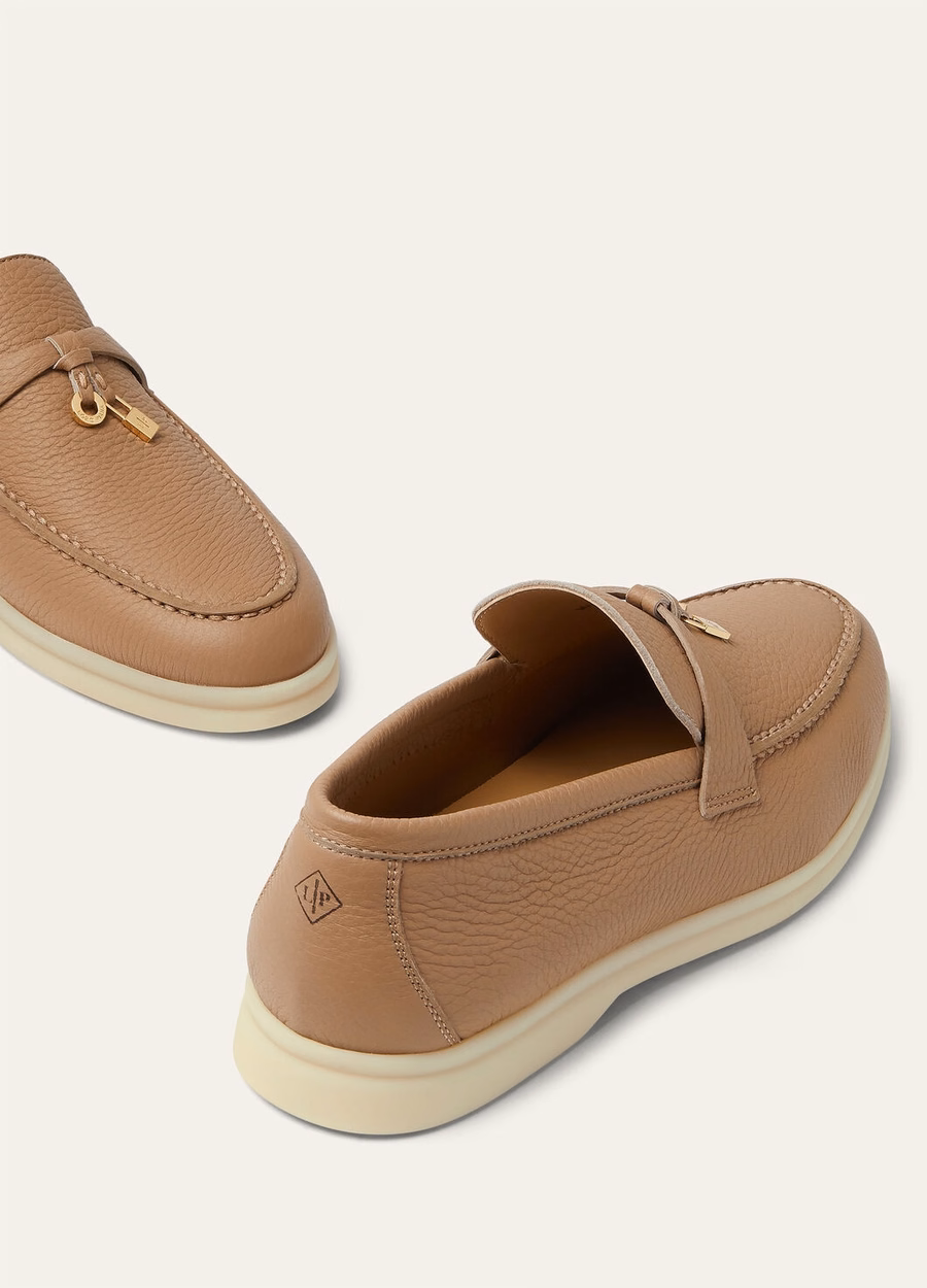 Summer Charms Walk Loafers Hertenleer Crème Bignet