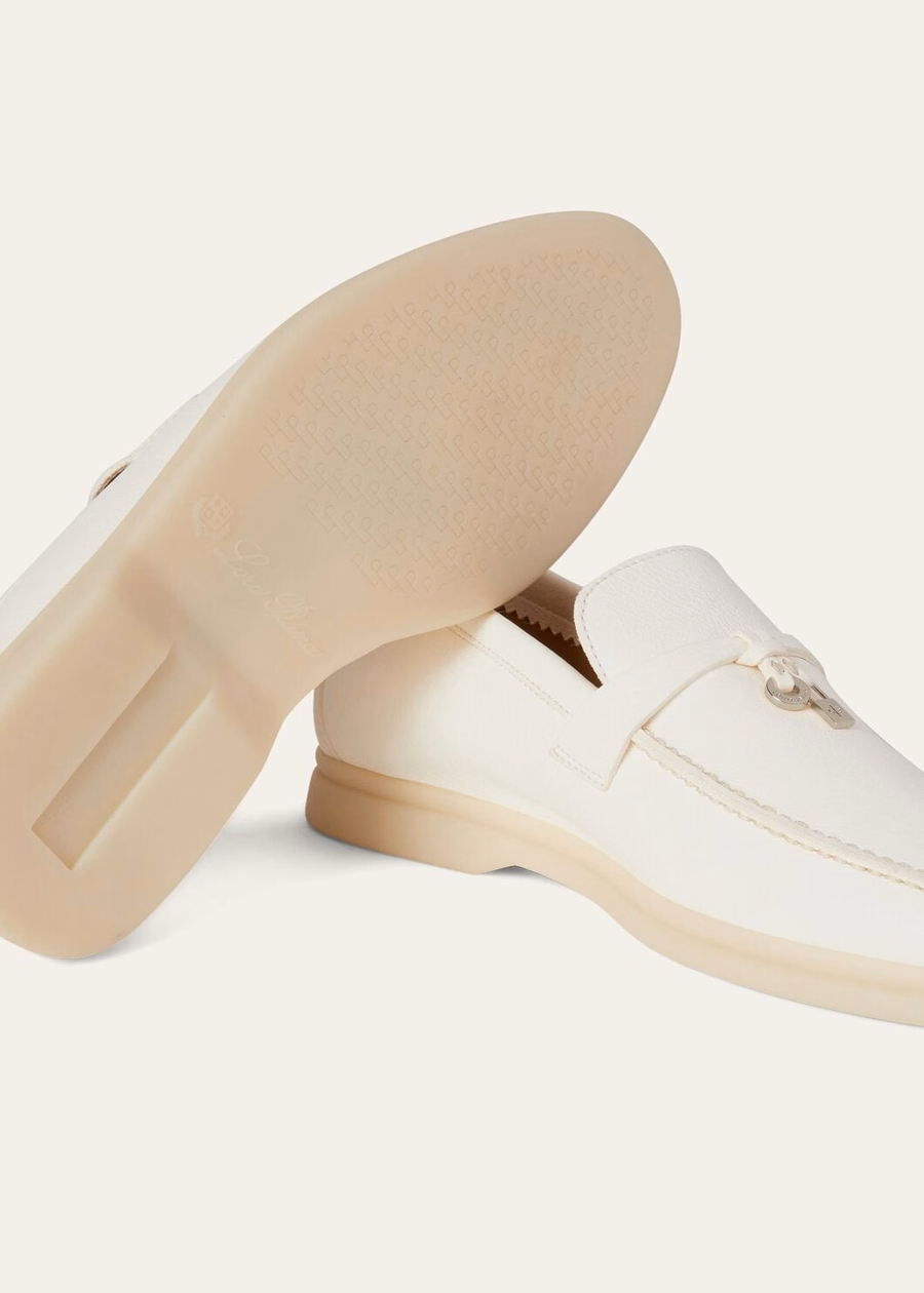 Summer Charms Walk Loafers van hertenleer in wit