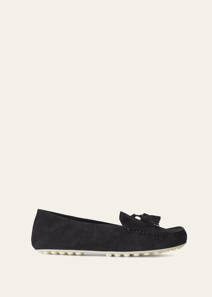 Dot Sole Walk Loafer Suede Goat Caviar