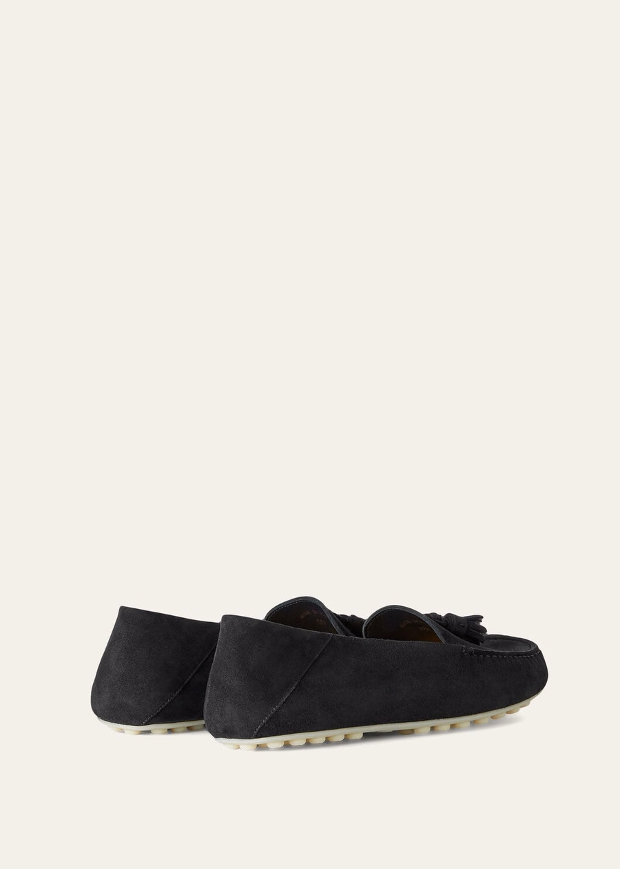 Dot Sole Walk Loafer Suede Goat Caviar