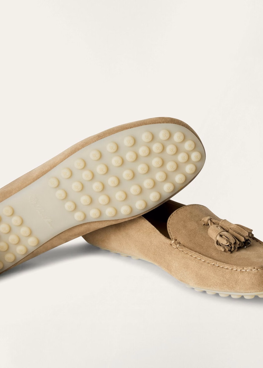 Dot Sole Walk Loafer geiten suède cashewnotenboter