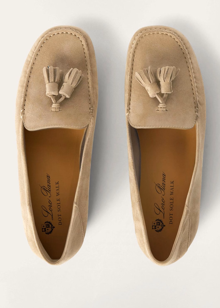Dot Sole Walk Loafer geiten suède cashewnotenboter