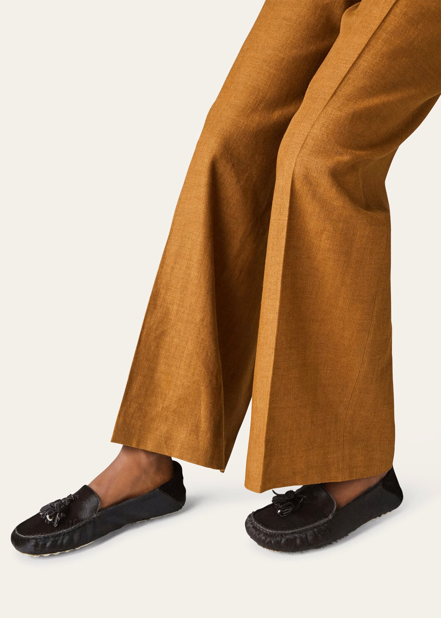 Dot Sole Walk loafers van kalfsleer, chocoladebruin