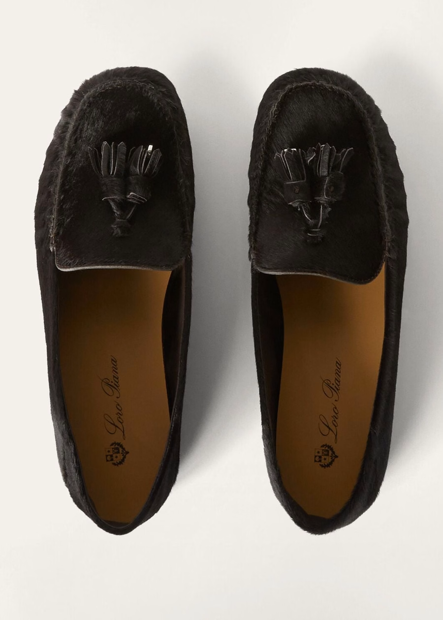 Dot Sole Walk loafers van kalfsleer, chocoladebruin