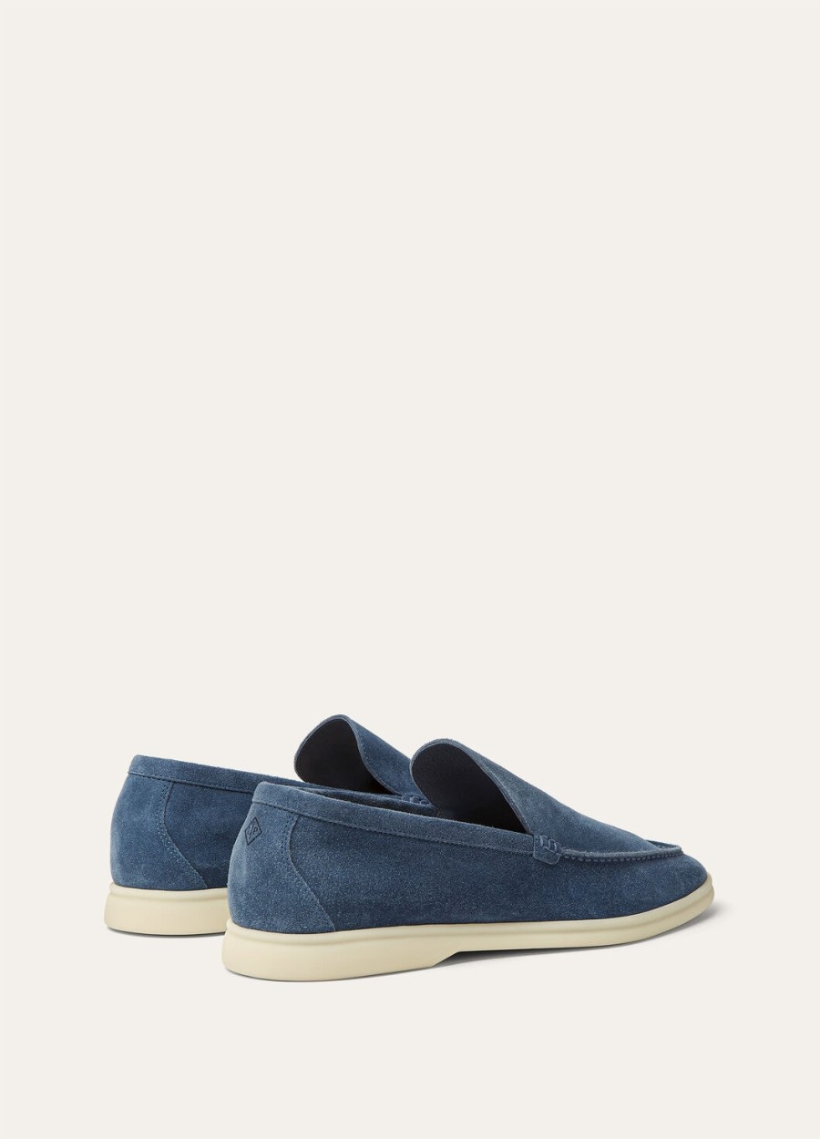 summer walk suede loafers black figs