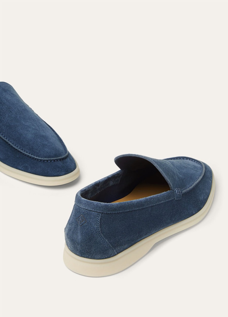 summer walk suede loafers black figs