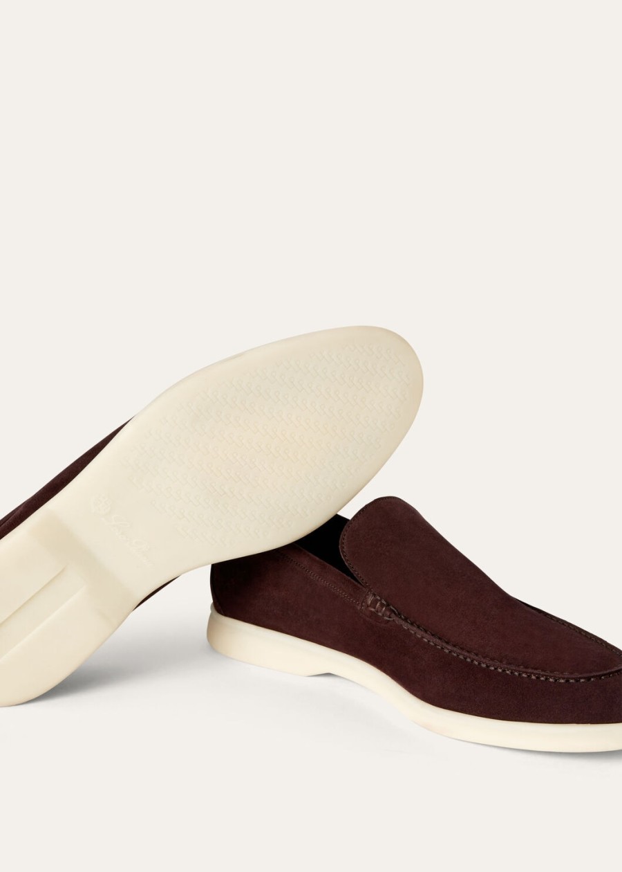 summer walk loafers van suède in de kleur amarone