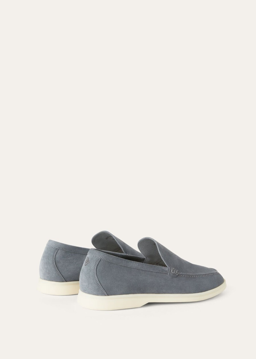 summer walk loafers van suède frozen blue