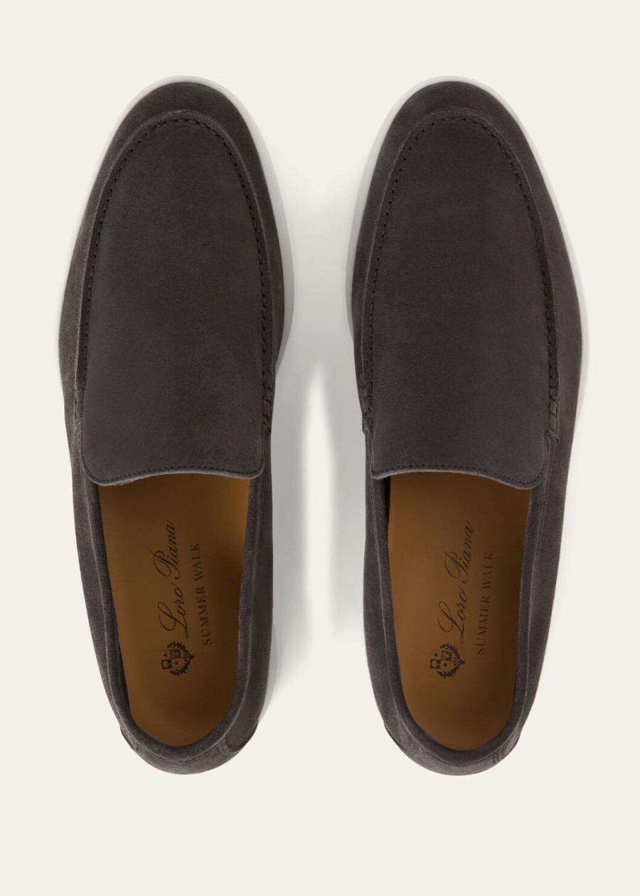 summer walk loafers van suède met kaviaarprint