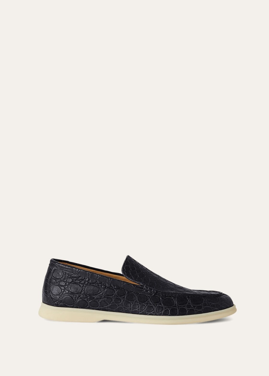 summer walk classic blauwe loafer van kaaimanleer
