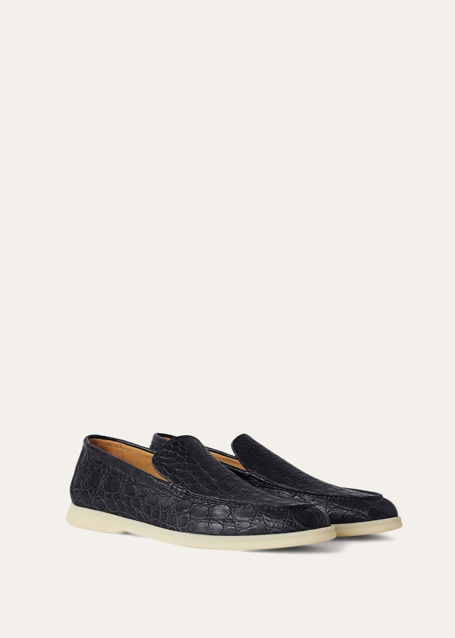 summer walk classic blauwe loafer van kaaimanleer