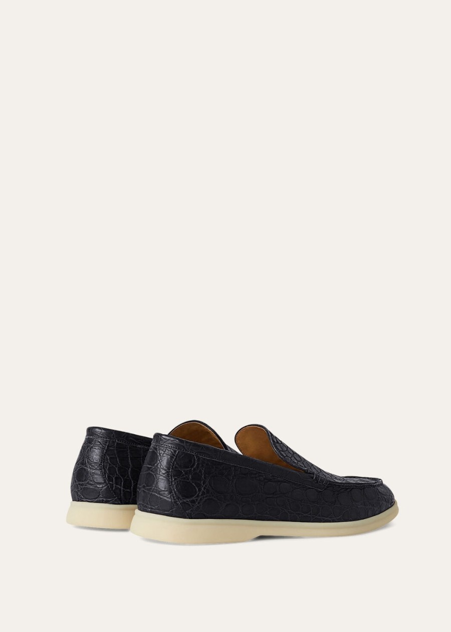 summer walk classic blauwe loafer van kaaimanleer