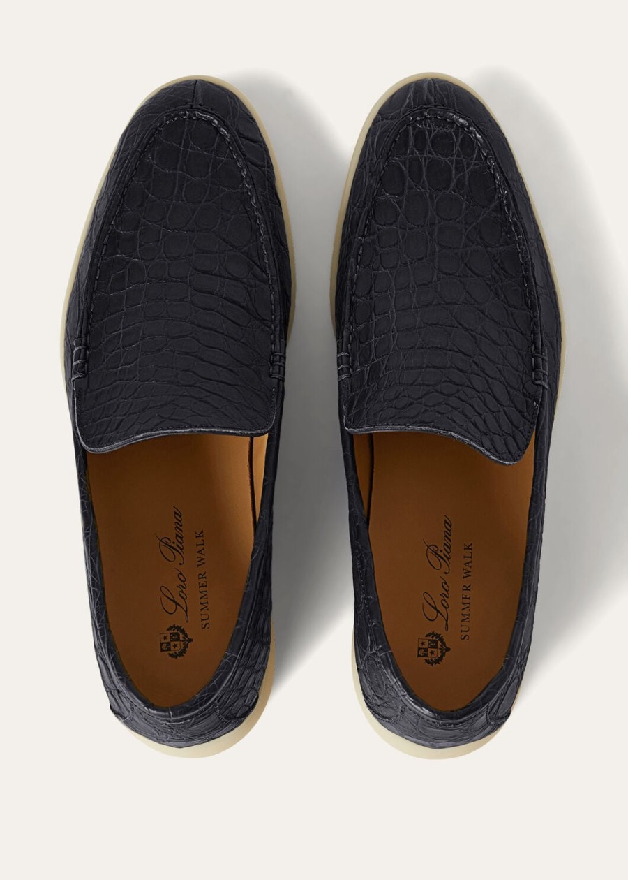 summer walk classic blauwe loafer van kaaimanleer