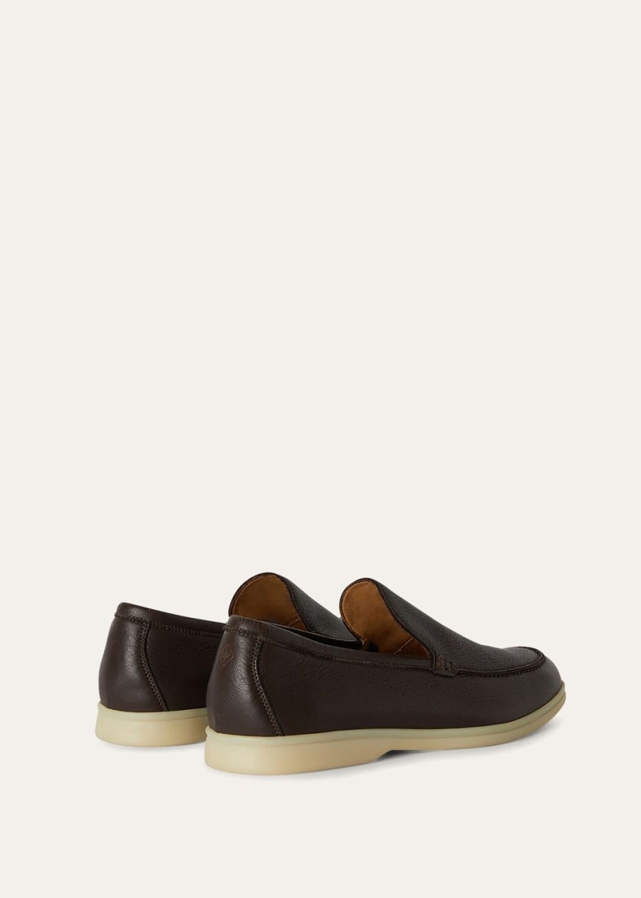 summer walk loafers van elandleer ultradonkerbruin