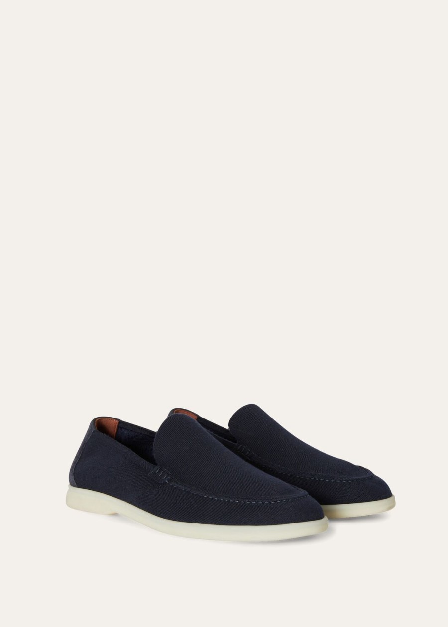 gebreide zomerse walk wish marineblauwe wol