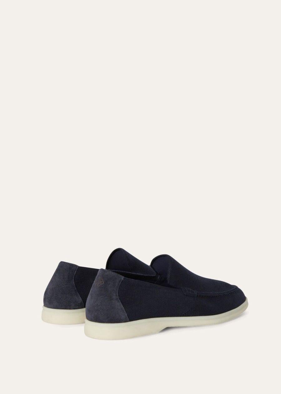 gebreide zomerse walk wish marineblauwe wol